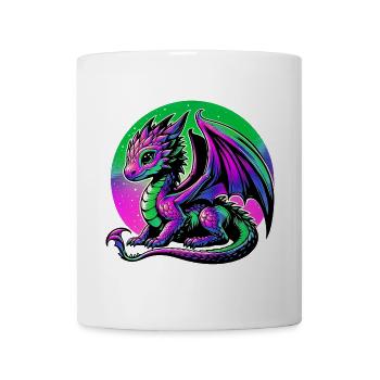 Drache - Tasse - Weiß - Vorne