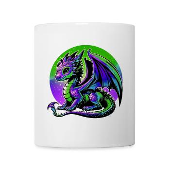 Drache - Tasse - Weiß - Vorne
