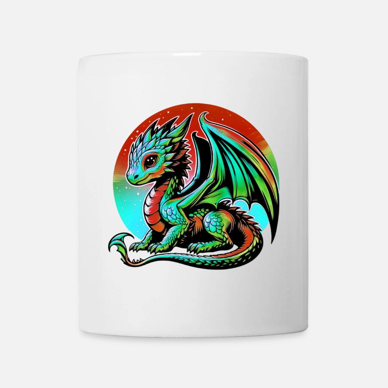 Drache - Tasse - Weiß