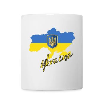 Ukrainischer Stolz, Ukrainische Flagge - Tasse - Weiß - Vorne