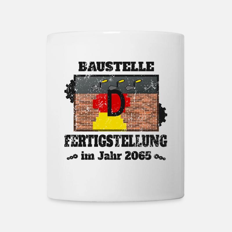 Baustelle Deutschland - Tasse - Weiß