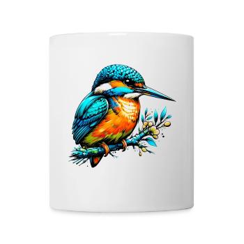 Martin-pêcheur - Mug blanc - blanc - Devant
