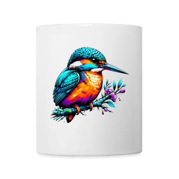 Martin-pêcheur - Mug blanc - blanc - Devant