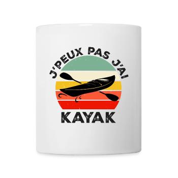 Ich kann nicht haben Ich Kajak, Kajakfahrer, Weihnachtsgeschenk - Tasse - Weiß - Vorne