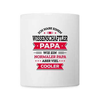 WISSENSCHAFTLER PAPA - COOLER ALS NORMALER PAPA - Tasse - Weiß - Vorne