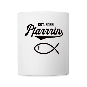 Pfarrerin est 2025 Fisch Symbol Christentum Kirche - Tasse - Weiß - Vorne