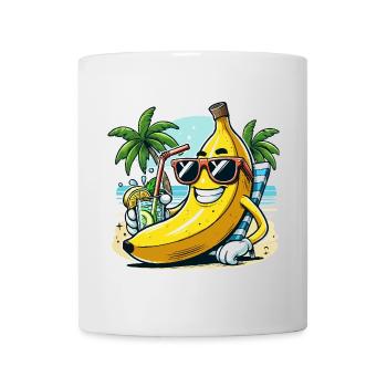 Banane détendue - Mug blanc - blanc - Devant