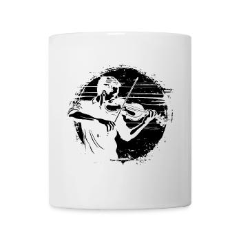 Violinist Drawing - Mug - white - Front