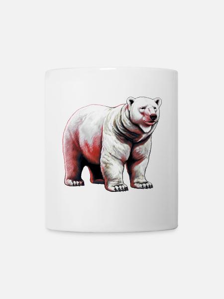 Weißer Eisbär - Tasse - Weiß