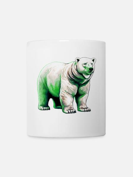 Weißer Eisbär - Tasse - Weiß