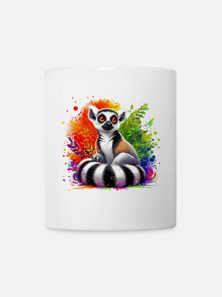 Lemur - Tasse - Weiß
