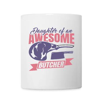Daughter of a butcher - Mug - white - Front