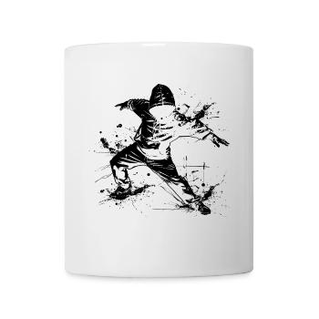 Breakdancer Graffiti - Tasse - Weiß - Vorne
