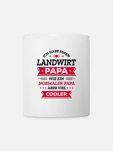 LANDWIRT PAPA: GEBURTSTAG, VATERTAG, WEIHNACHTEN - Tasse - Weiß