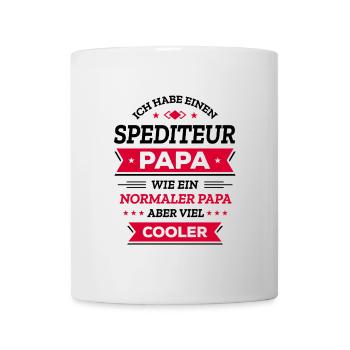 SPEDITEUR PAPA GEBURTSTAG WEIHNACHTEN VATERTAG - Tasse - Weiß - Vorne