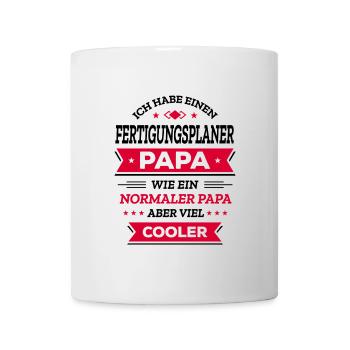 FERTPLANER PAPA GEBURTSTAG VATERTAG WEIHNACHTEN - Tasse - Weiß - Vorne