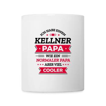 KELLNER PAPA: GEBURTSTAG WEIHNACHTEN VATERTAG - Tasse - Weiß - Vorne