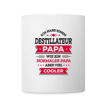DESTILLATEUR PAPA GEBURTSTAG WEIHNACHTEN VATERTAG - Tasse - Weiß - Vorne