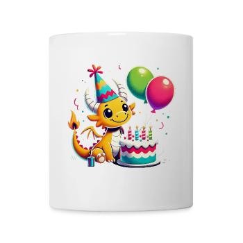 Dragon Kid Celebrating Birthday - Tasse - Weiß - Vorne