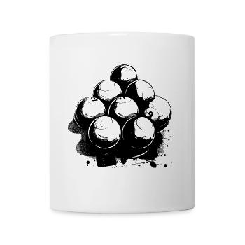 Billiards Drawing - Mug - white - Front