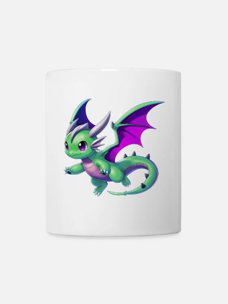 Drache - Tasse - Weiß