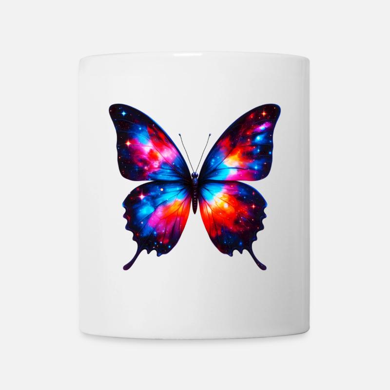 Schmetterling - Tasse - Weiß