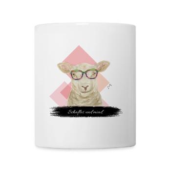 JvG Schaf "Schaflos und miad" - Tasse - Weiß - Vorne