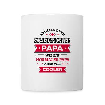 COOLER SCHIEDSRICHTER PAPA VATERTAG GEBURTSTAG - Tasse - Weiß - Vorne