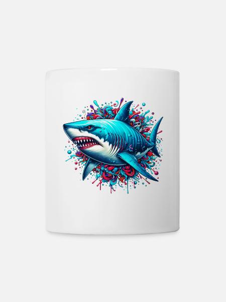 Hai - Tasse - Weiß