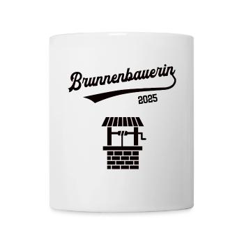 Brunnenbauerin 2025 Beruf Brunnenbauer Brunnenbau - Tasse - Weiß - Vorne