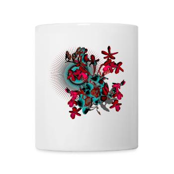 Spring Flowers Red Spring Pattern - Mug - white - Front