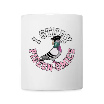 Taubenzüchter ich habe Tauben Studiert Shirt - Tasse - Weiß - Vorne