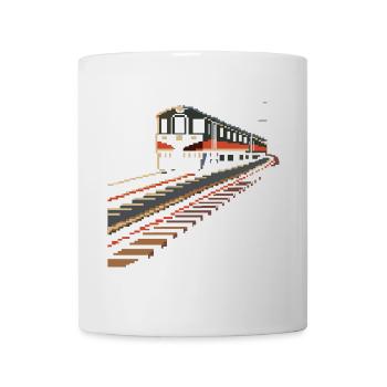 Pixels de chemin de fer - Mug blanc - blanc - Devant