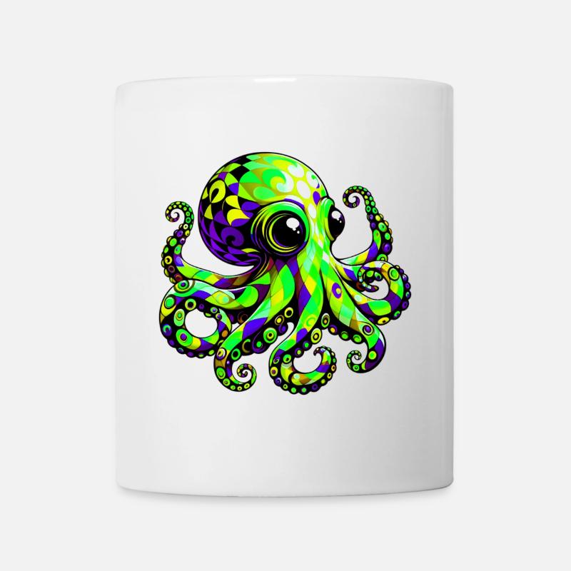 Krake - Tasse - Weiß