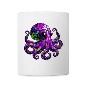 Krake - Tasse - Weiß - Vorne