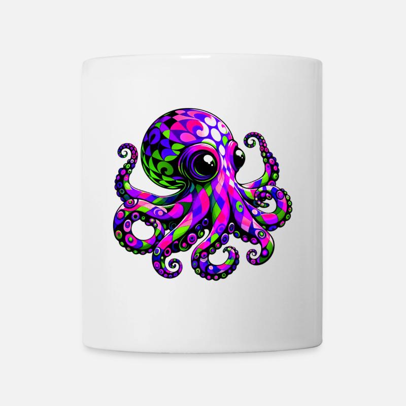 Krake - Tasse - Weiß