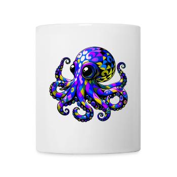 Pieuvre - Mug blanc - blanc - Devant