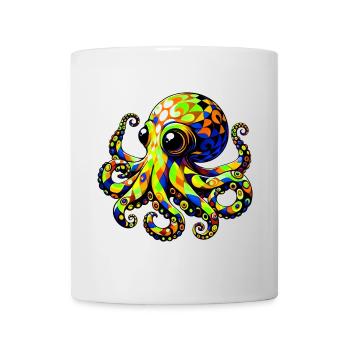 Krake - Tasse - Weiß - Vorne