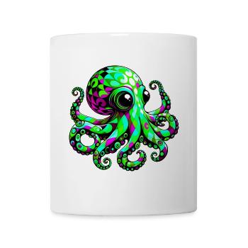 Pieuvre - Mug blanc - blanc - Devant
