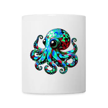 Pieuvre - Mug blanc - blanc - Devant