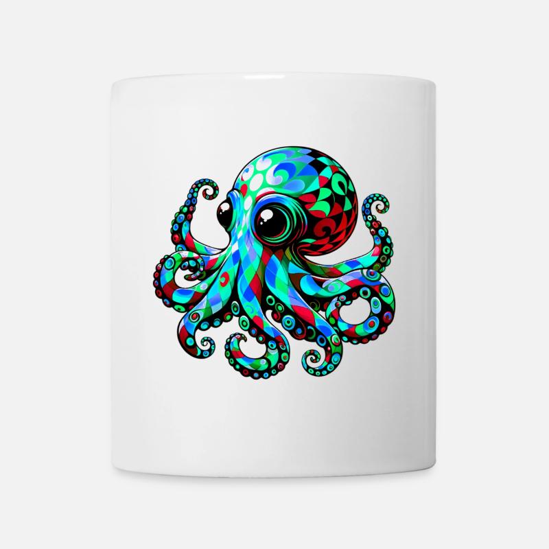 Krake - Tasse - Weiß