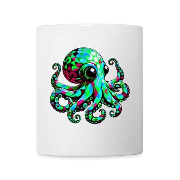 Krake - Tasse - Weiß - Vorne
