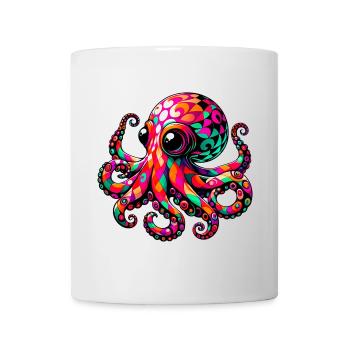 Pieuvre - Mug blanc - blanc - Devant