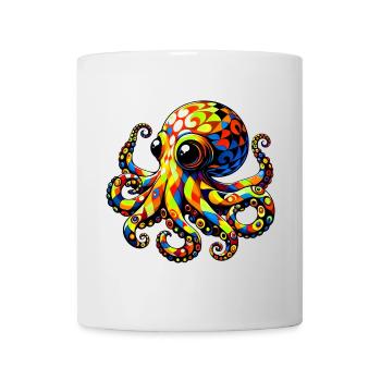 Krake - Tasse - Weiß - Vorne