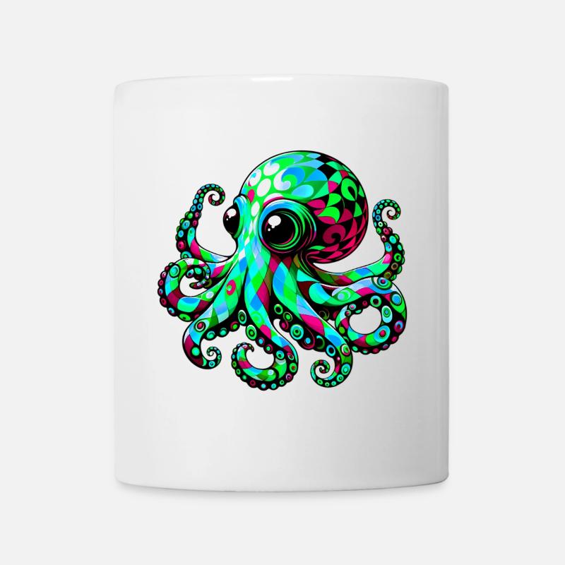 Krake - Tasse - Weiß