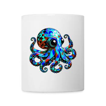 Krake - Tasse - Weiß - Vorne