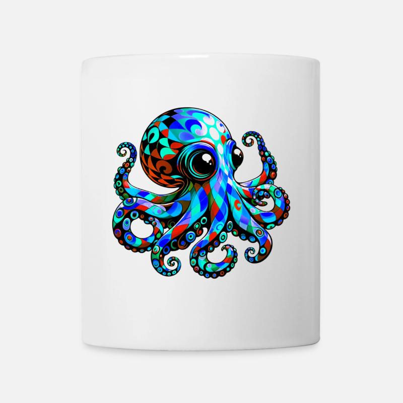Pieuvre - Mug blanc - blanc