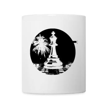 Schachfigur - Tasse - Weiß - Vorne