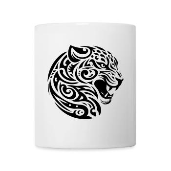 Léopard tribal - Mug blanc - blanc - Devant