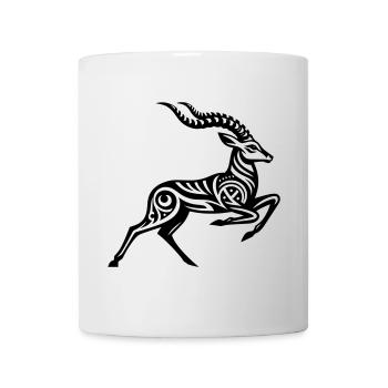 Impala tribal - Mug blanc - blanc - Devant